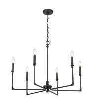 Millennium 25306-MB - Azara 32" Wide 6-Light Chandelier - Matte Black