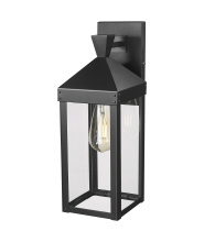 Millennium 22911-PBK - Yates 17.25" High 1-Light Outdoor Wall Sconce - Painted Black
