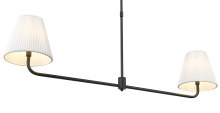 Millennium 25102-MB - Ami 48" Wide 2-Light Island - Matte Black