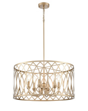 Millennium 42106-PMG - Arelyn 23" Wide 6-Light Pendant - Painted Modern Gold