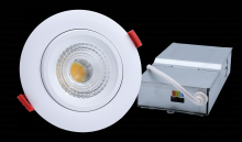 GM Lighting MDL-4AR-5CCT-WH - 120V MicroTask4 Mini IC Rated Recessed LED Downlight