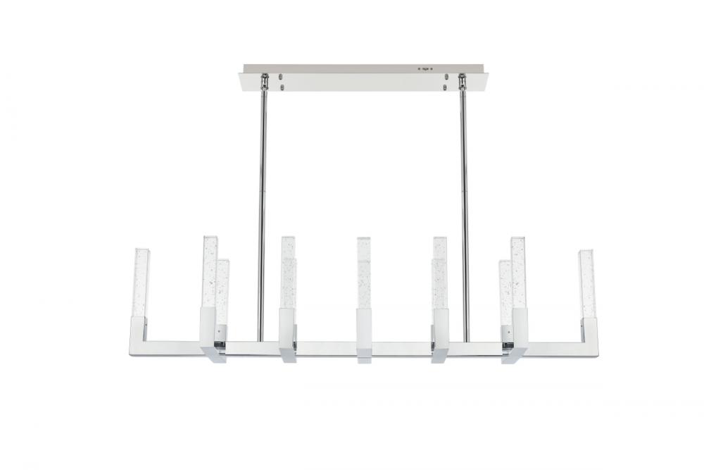 Noemi Pendant L54" W12" H12" L12 DIM 3CCT Chrome