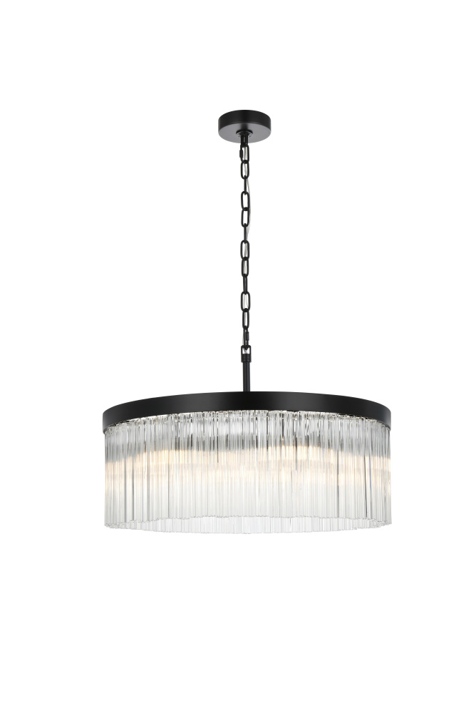 Pendant D24"H9"L6 Black