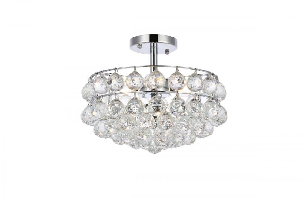 Savannah 14 inch flush mount in chrome