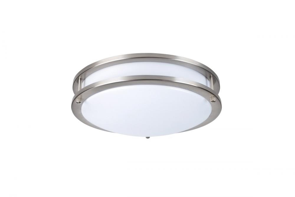 LED DOUBLE RING CEILING FLUSH, 3000K, 120 degree, CRI80, UL, 20W, 80W EQUIVALENT, 50000HRS