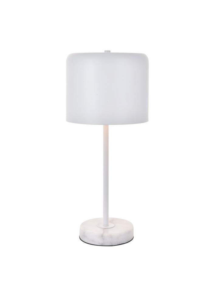 Exemplar T Lamp W9.3"*21" WH
