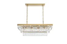Elegant 1060G36SG - Pendant L36"W16"11.5"L12 Satin Gold