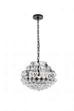 Elegant 1106D16BK - Savannah 16 inch pendant in black