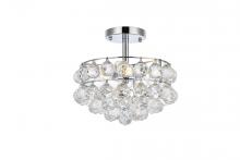 Elegant 1107F12C - Savannah 12 inch flush mount in chrome