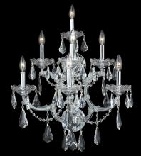 Elegant 2801W7C/RC - Maria Theresa 7 Light Chrome Wall Sconce Clear Royal Cut Crystal