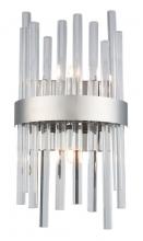 Elegant 3000W8C - Dallas 2 light Chrome and Clear Wall Sconce Clear Royal Cut Crystal