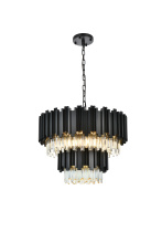 Elegant 3400G24BK - Pendant D24"H19"L6 Black