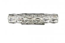Elegant 3501W18C - Valetta Integrated LED chip light Chrome Wall Sconce Clear Royal Cut Crystal