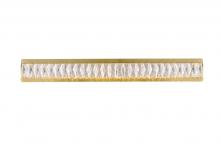Elegant 3502W35G - Monroe Integrated LED chip light gold Wall Sconce Clear Royal Cut Crystal
