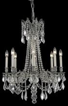 Elegant 9208D24PW/RC - Rosalia 8 light Pewter Chandelier Clear Royal Cut Crystal