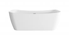 Elegant BT10467GW-BNK - Bathtub 66.9x30.7x25.6 GW with BNK drain kit