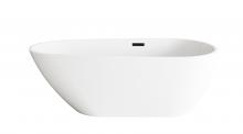 Elegant BT30267GW-MBK - Bathtub 66.9 x 31.5 x 23 GW with MBK drain kit