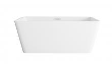 Elegant BT30659GW-PCH - Bathtub 59.1 x 29.5 x 22.8 Glossy White
