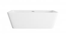 Elegant BT30667GW-PCH - Bathtub 66.9 x 29.5 x 22.8 Glossy White