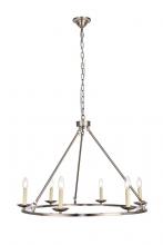 Elegant LD6010D32BN - Maine HangD32.4"H23.25"L6BurnishedNickel