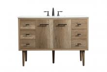 Elegant VF48048NT - 48 inch Single bathroom vanity in natural oak