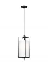 Visual Comfort & Co. Studio Collection CP1401AI - Perno midcentury 1-light indoor dimmable small hanging shade ceiling pendant in aged iron grey finis