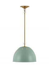 Visual Comfort & Co. Studio Collection TP1181EPSBBS - Robbie Transitional 1-Light Indoor Dimmable Large Pendant Ceiling Hanging Chandelier Light