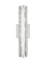 Visual Comfort & Co. Studio Collection WB1876CH-L1 - Cutler 18" Staggered Glass LED Sconce