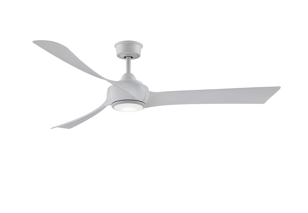 Wrap Custom Indoor/Outdoor Ceiling Fan DC Motor- Matte White