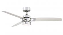 Fanimation FP7634BN - Amped 52 inch Indoor Ceiling Fan with LED Light Kit - Brushed Nickel with Brushed Nickel blades