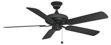 Fanimation FP9052BLW - Edgewood 52 inch Indoor/Outdoor Ceiling Fan - Black with Black blades