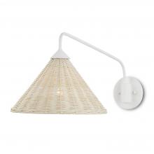 Currey 5000-0219 - Basket White Swing-Arm Wall Sconce
