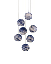 Currey 9000-1007 - Palatino 7-Light Round Multi-Drop Pendant